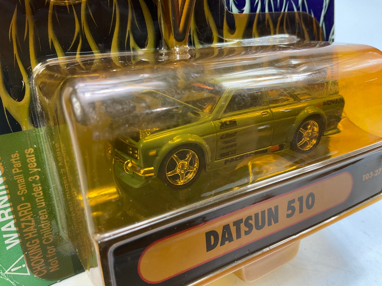 Muscle Machines T03-27 1:64 Scale SS Tuner For Datsun 510, Dark Green