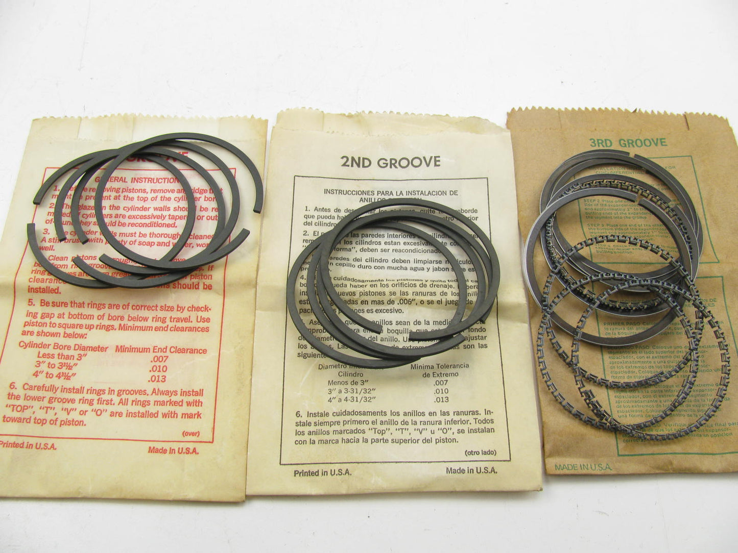 Muskegon BC-2351 STANDARD SIZE Engine Piston Rings
