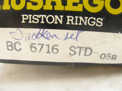 Muskegon BC-6716 Engine Piston Rings - Standard