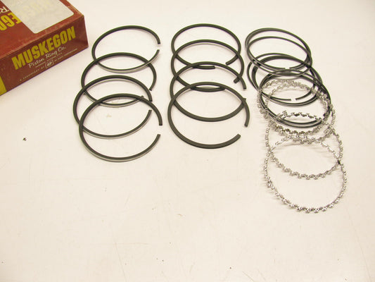 Muskegon E104KC Engine Piston Rings - Standard For 1945-1971 Jeep 2.2L