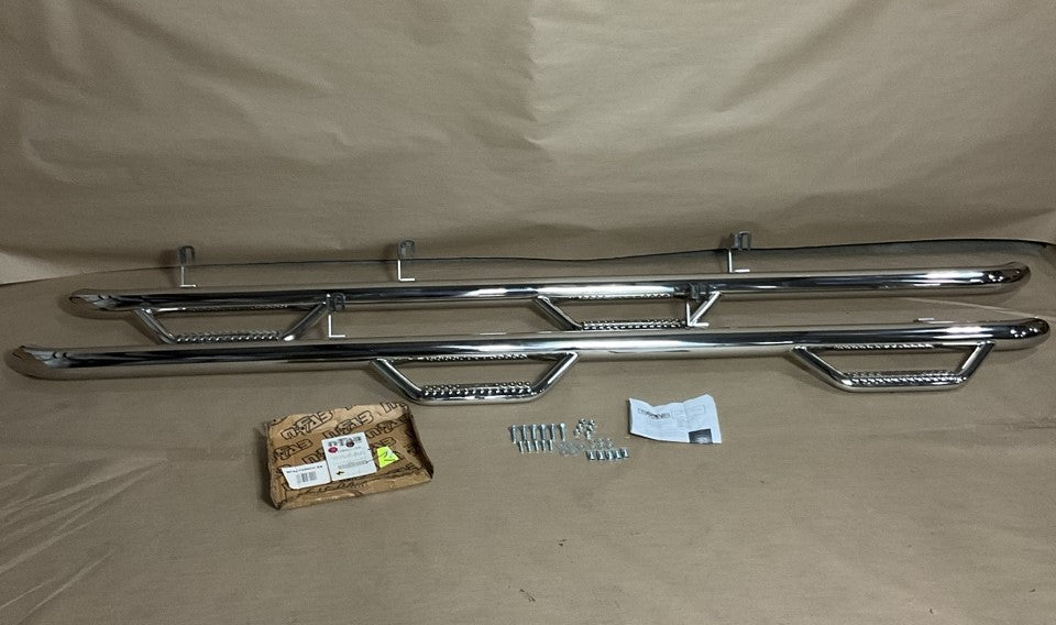 N-Fab C1598CC-SS Nerf Step Bars For 15-16 Silverado Sierra 2500 3500 6.5' Bed