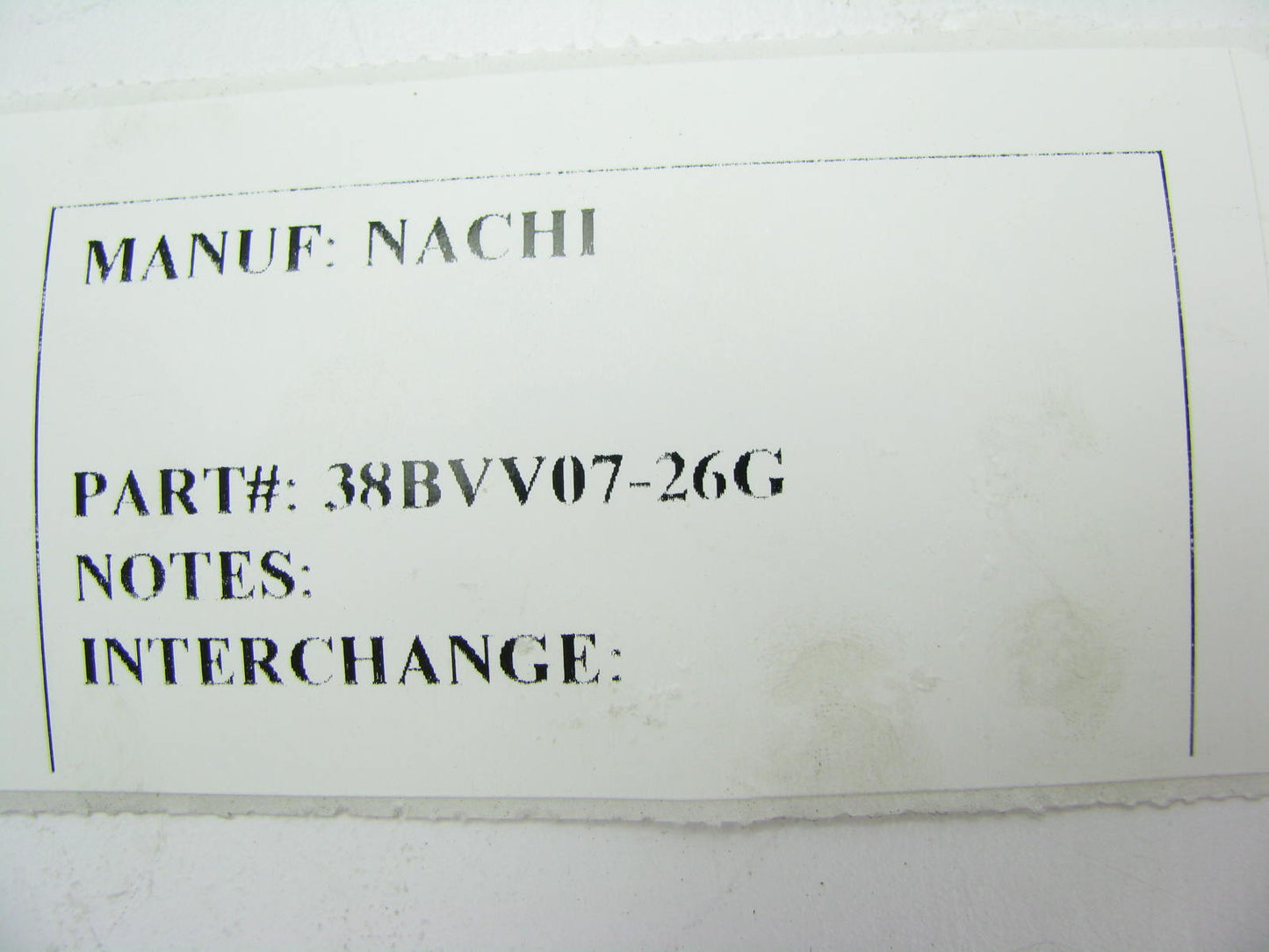 Nachi 38BVV07-26G Wheel Bearing Japan 38x74x33 / 36