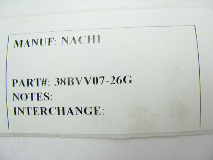 Nachi 38BVV07-26G Wheel Bearing Japan 38x74x33 / 36