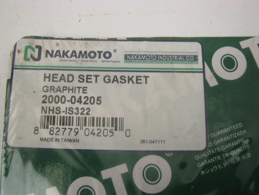 Nakamoto 2000-04205 Cylinder Head Gasket Set 1998-2004 Honda Isuzu 3.2L 3.5L-V6