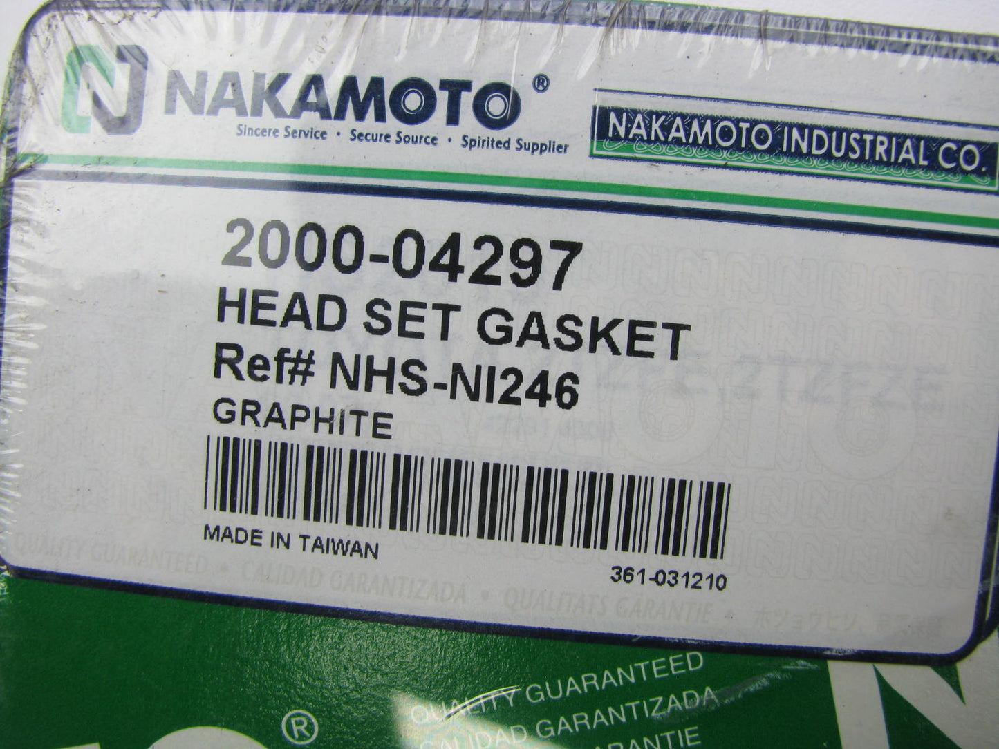 Nakamoto 2000-04297 Engine Cylinder Head Gasket Set For 1996-01 Altima 2.4L KA24