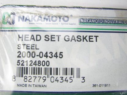 Nakamoto 2000-04345 Cylinder Head Gasket Set for 1993-1999 Ford Mazda 2.0L-L4