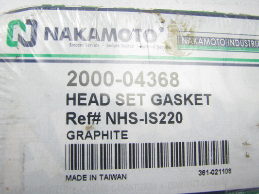 Nakamoto 2000-04368 Cylinder Head Gasket Set 98-02 Isuzu Amigo, Rodeo 2.2L