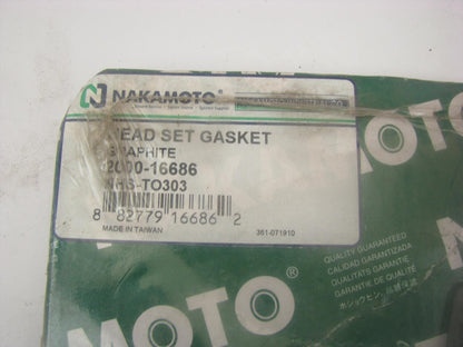 Nakamoto 2000-16686 Cylinder Head Gasket Set for 1988-1995 Toyota 3.0L-V6