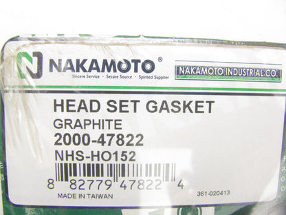 Nakamoto 2000-47822 Cylinder Head Gasket Set For 1988-1991 Honda 1.5L 1.6L-L4