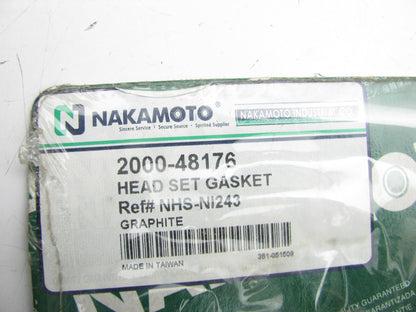 Nakamoto 2000-48176 Engine Cylinder Head Gasket Set For 1993-95 Altima 2.4L KA24