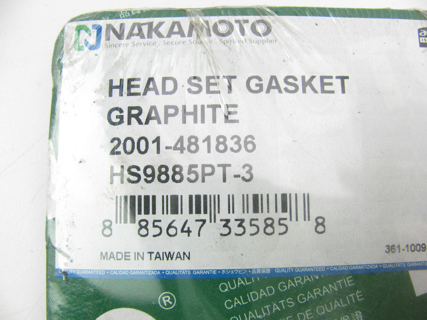 Nakamoto 2001-481836 Cylinder Head Gasket Set 1999-2000 Ford Mercury 3.0L-V6 OHV