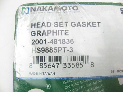 Nakamoto 2001-481836 Cylinder Head Gasket Set 1999-2000 Ford Mercury 3.0L-V6 OHV