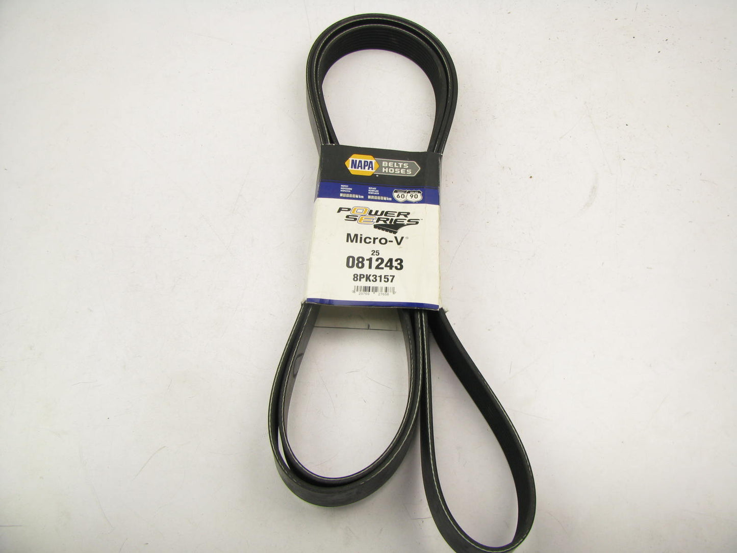 Napa 081243 Serpentine Belt - 1.12'' X 124.875'' - 8 Ribs