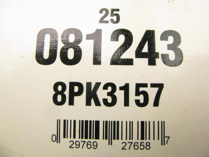 Napa 081243 Serpentine Belt - 1.12'' X 124.875'' - 8 Ribs