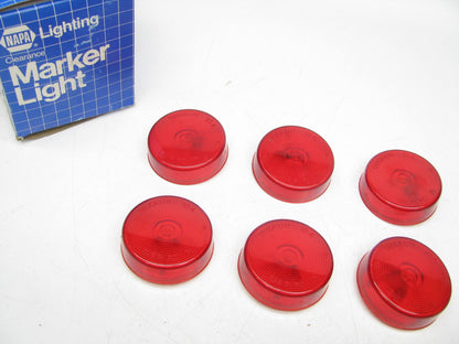 (X6) Napa 2.5'' Round Red Side Marker Clearance Lights 102-10201