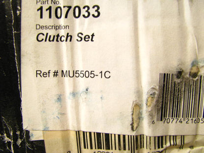 Napa 1107033 Clutch Kit - 11'' Diameter X 1-1/16'' X 10T Spline