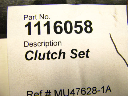 Napa 1116058 Clutch Kit For 1989-1992 Toyota 4Runner & Pickup 2.4L 22RE