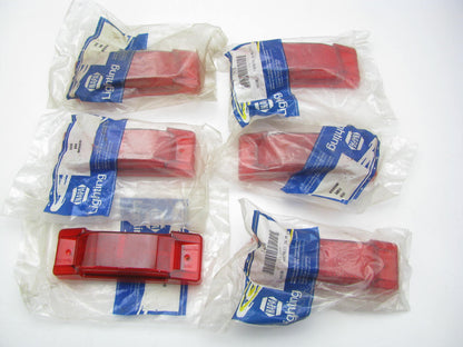 (6) Napa/ Signal Stat  1410 Red 2-Bulb Turtleback Side Marker Lights