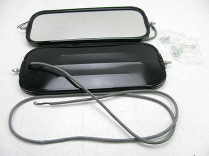 (2) Napa 161-90600 West Coast Style Heated Truck Mirrors 16''x6-1/2'', Black
