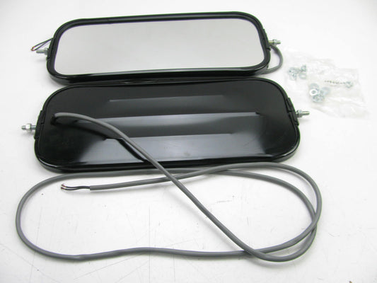 (2) Napa 161-90600 West Coast Style Heated Truck Mirrors 16''x6-1/2'', Black