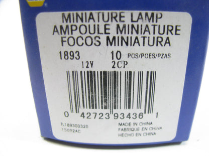 (10) Napa 1893 Miniature Light Lamp Bulb - Bayonet T-3