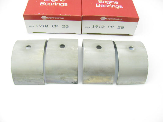 (2) Napa 1910CP 0.020'' Con Rod Bearings For JOHN DEERE 2-CYLINDER 308 321 5.0L