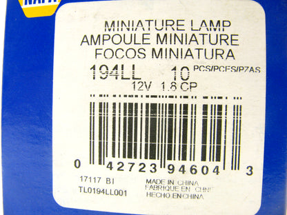 (10) Napa 194LL LongerLife Courtesy Side Marker Lamp Light Bulb #194