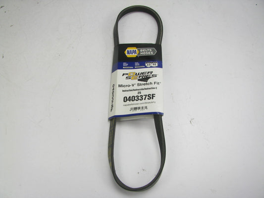 Napa 25-040337SF Serpentine Belt - 0.56'' X 34.25'' - 4 Ribs, Made By Gates