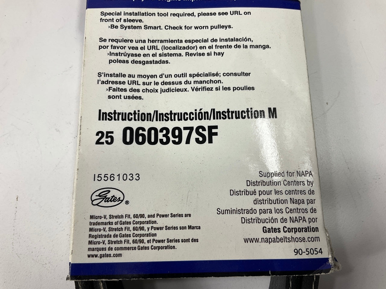 Napa 25-060397SF Stretch Fit Serpentine Belt