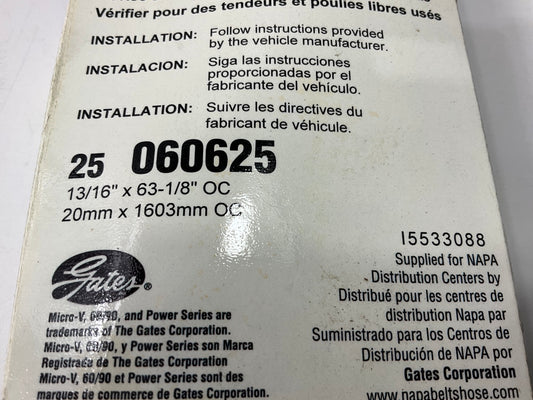 Napa 25-060625 Serpentine Belt