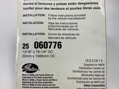 Napa 25-060776 Serpentine Belt