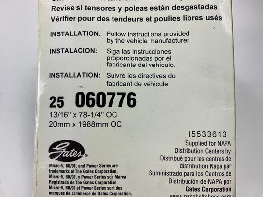 Napa 25-060776 Serpentine Belt