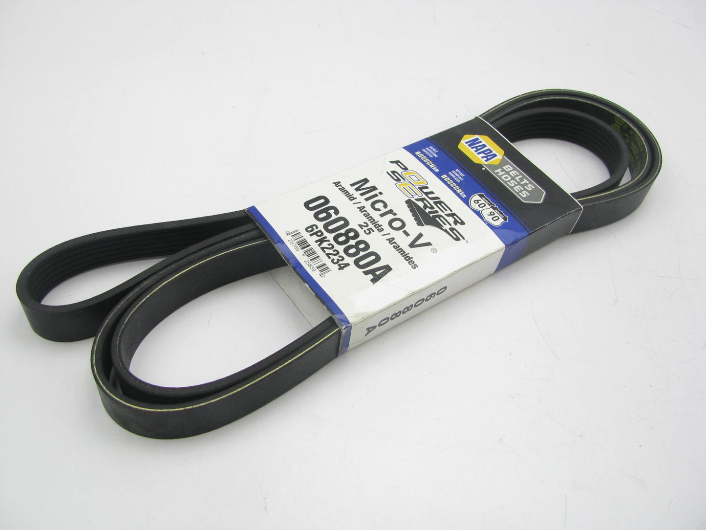 Napa 25-060880A Aramid Serpentine Belt - 0.84''x88'' 6 Ribs Made By Gates K060880A