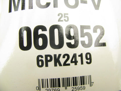 Napa 25-060952 Serpentine Belt - 0.84'' X 96.00'' - 6 Ribs - MADE BY GATES K060952