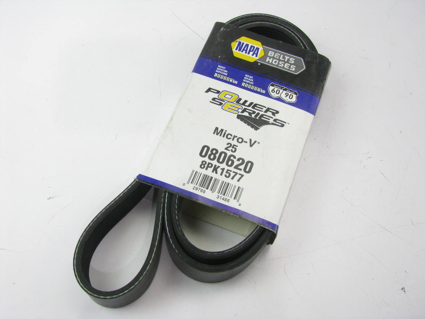 Napa 25-080620 Serpentine Belt - 1.12'' X 62.50'' - 8 Ribs, K080620