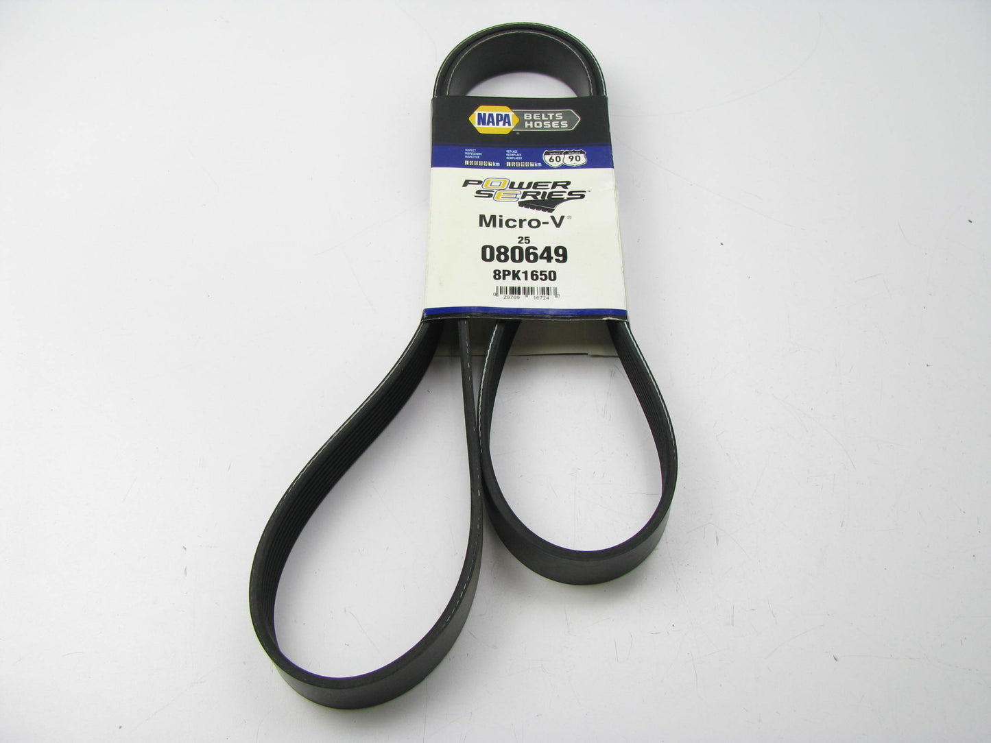 Napa 25-080649 Serpentine Belt - 1.12'' X 65.535'' - 8 Ribs