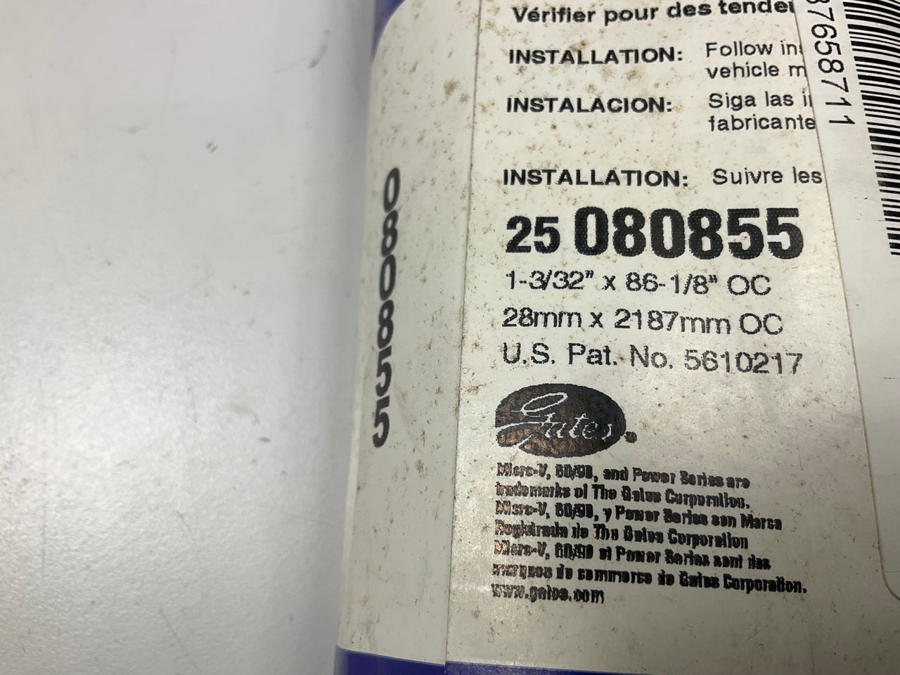 Napa 25-080855 Serpentine Belt