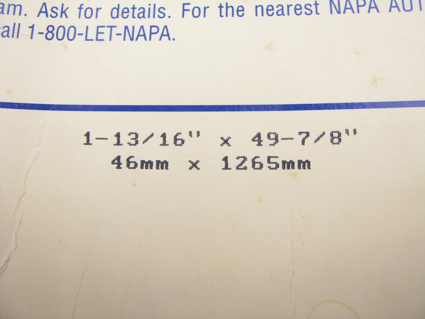 Napa 25-12500-2 Joined Accessory Drive Belt - 1.8125'' X 50.36'' - 2 Stands