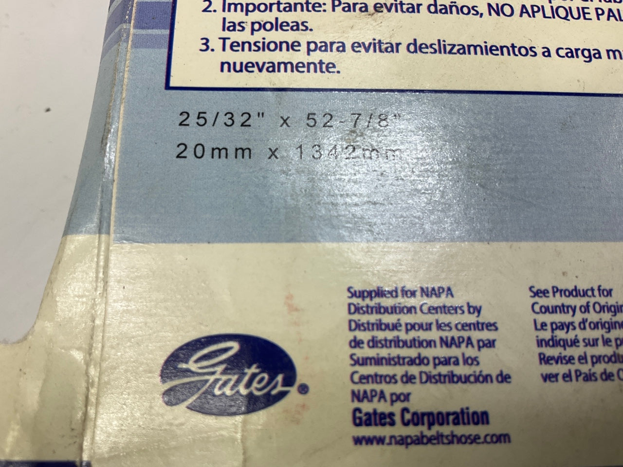 Napa 25-28522 Truck & Bus Accessory Drive Belt