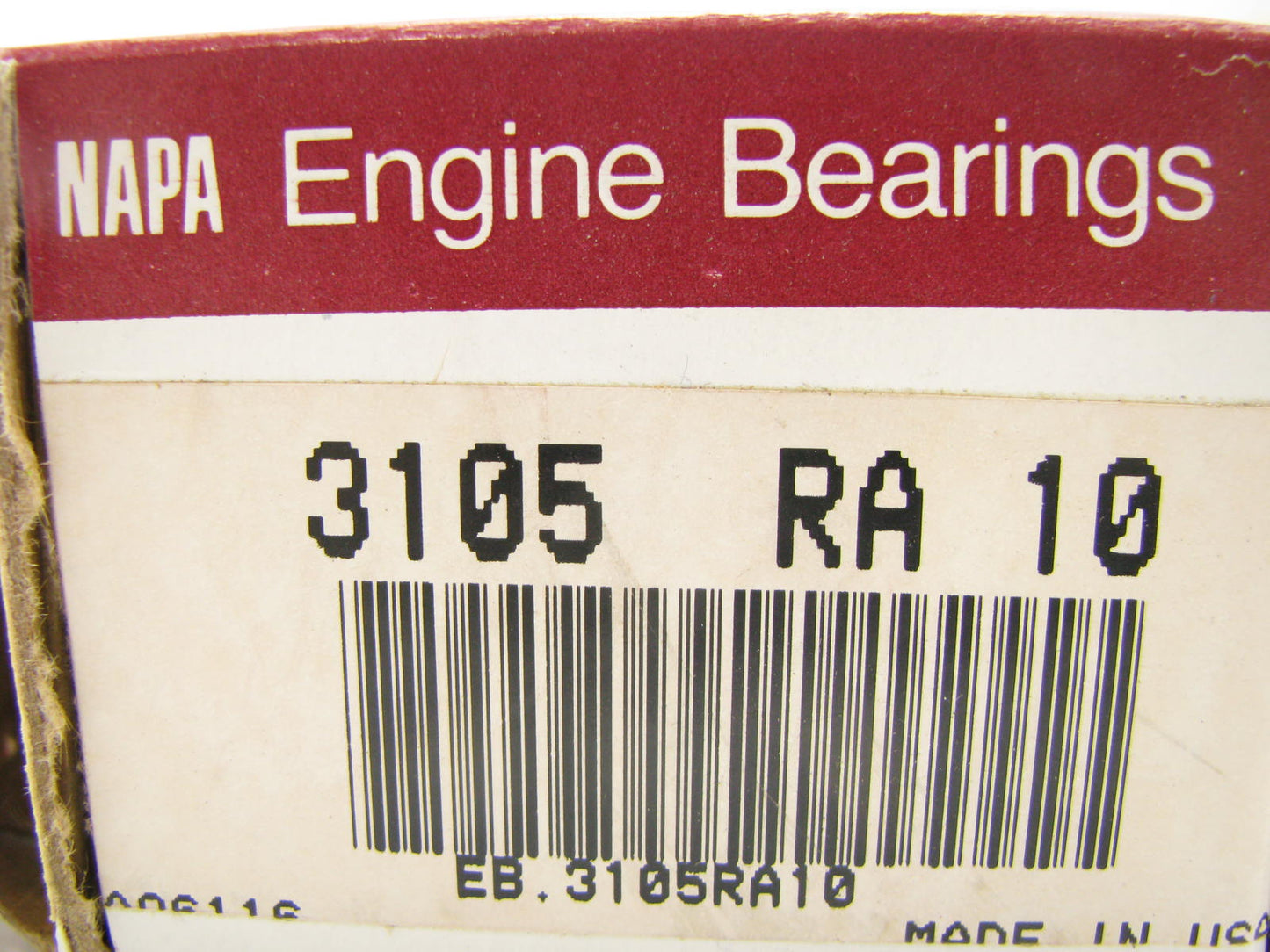 Napa 3105RA10 Connecting Rod Bearing .010'' for Ford 401 401DF 158