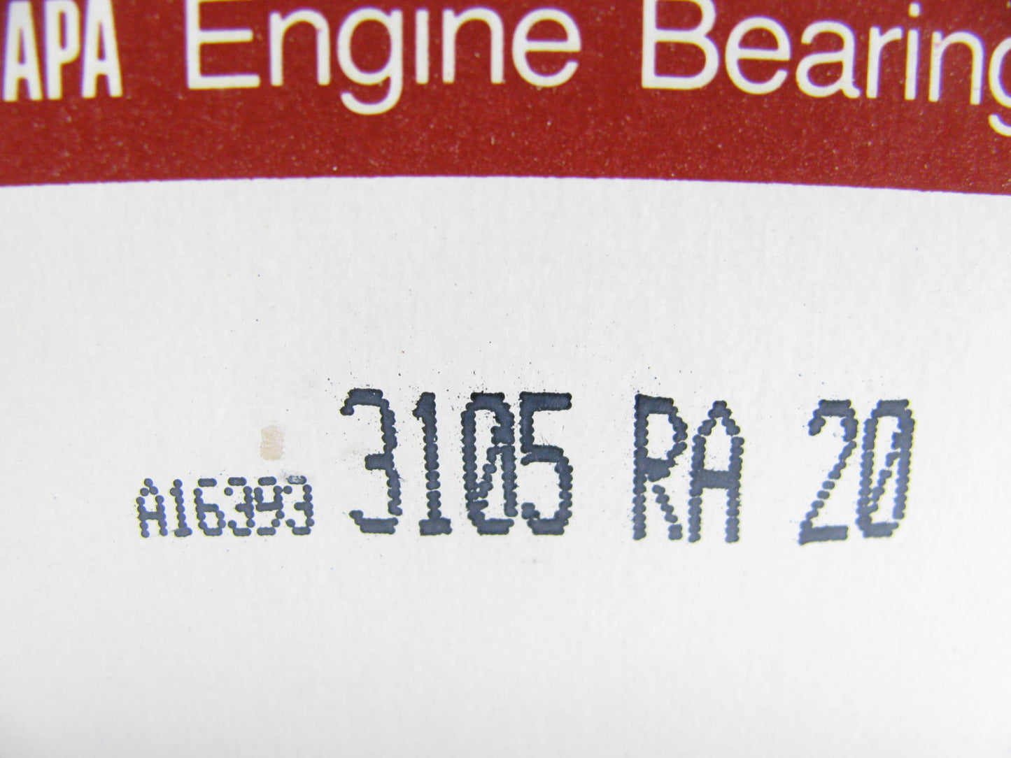 (4) Napa 3105RA20 Connecting Rod Bearings .020'' for Ford 401 401DF 158