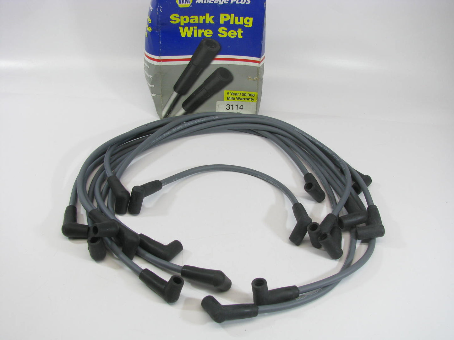 Napa 3114 Ignition Spark Plug Wire Set For 1992-1993 Chevrolet GMC 5.0L 5.7L-V8