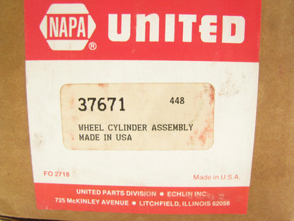 Napa 37671  Drum Brake Wheel Cylinder - Front Left Lower - 30588