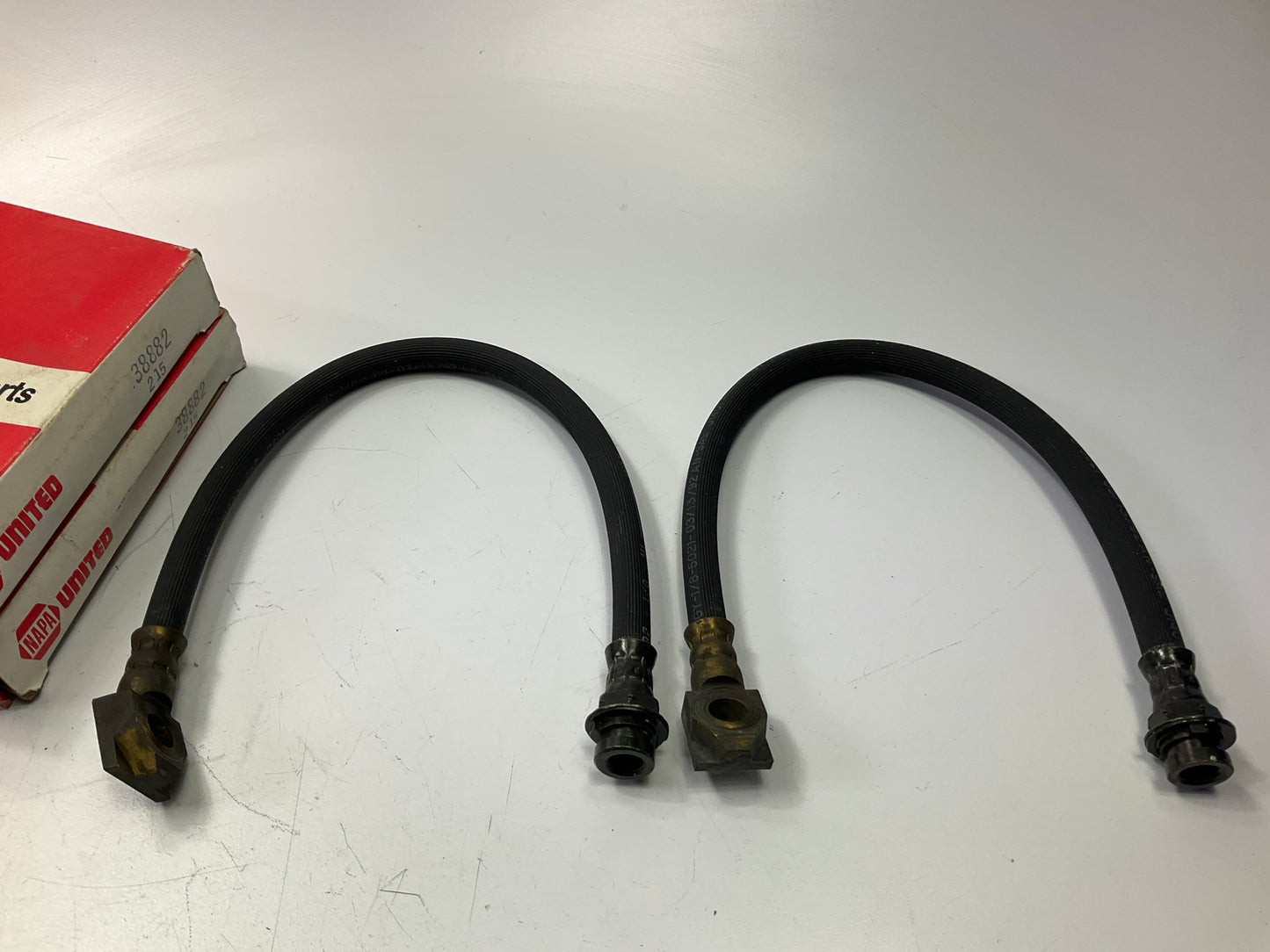 (2) Napa 38882 Rear Brake Hoses - 1993-2002 Saturn SC1, SL1, SW1 SC2 SL2 SW2