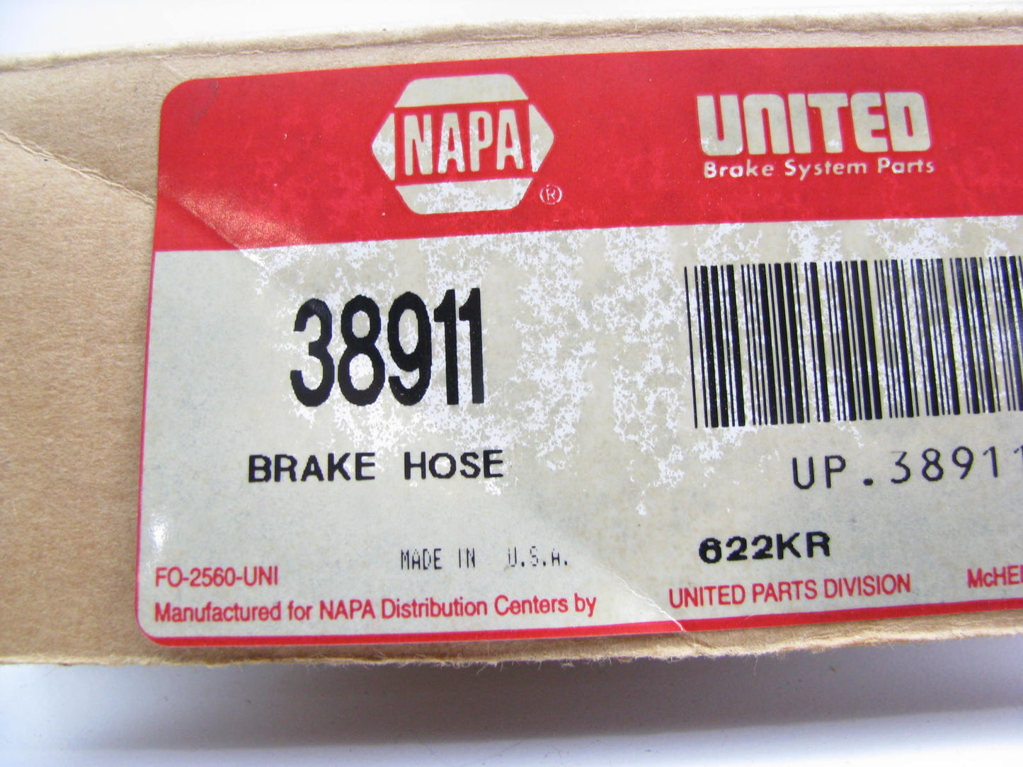 Napa 38911 Front Brake Hydraulic Hose for 1984-1986 IHC 1654 Cargostar