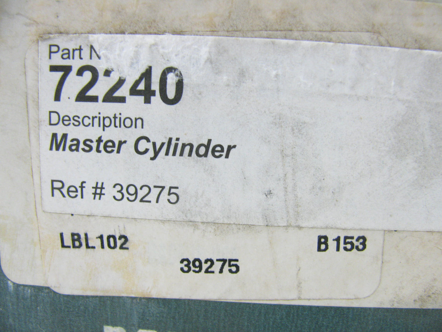 Napa 39275 Clutch Master Cylinder Without Reservior