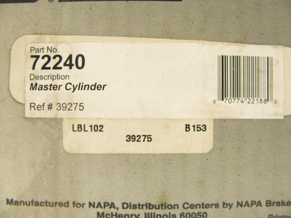 Napa 39275 Clutch Master Cylinder For 1980-1983 Datsun 280ZX, 84-89 Z31 300zx