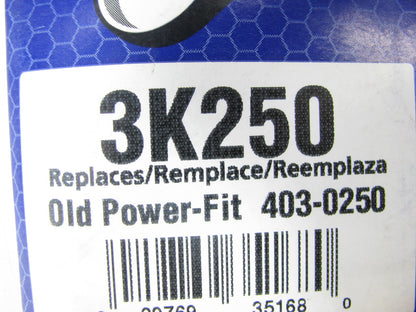 Napa 3K250 Serpentine Belt - 0.42'' X 25.0'' - 3 Ribs