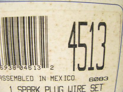 Napa 4513 Ignition Spark Plug Wire Set & Cap For 1988-1989 Toyota Corolla 1.6L