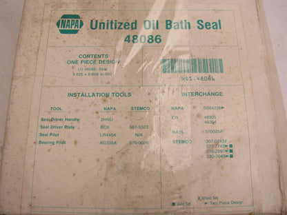 Napa 48086 Oil Seal - 6.006'' OD X 4.625'' ID X 1.000'' Wide